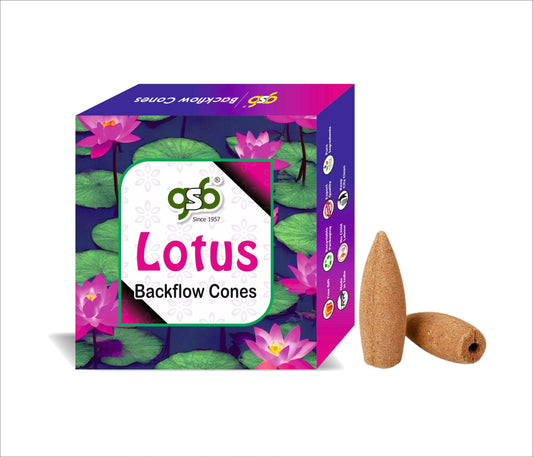 GSB Lotus Premium Backflow Cones | Best For Smoke Fountain | Backflow Cone | No Charcoal | No Bamboo