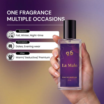 GSB La Male Eau De Parfum Inspired From Jane Paul Gualiter La Male | Clone Fragrance | Designer EDP Spray For Men & Women | Long Lasting