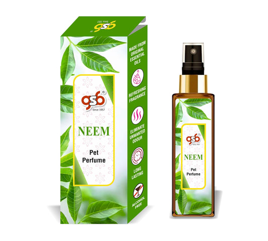 GSB Neem Pet Perfume | Alcohol Free | Smell Remover | Keeps Coat Smelling Fresh | Long Lasting | Dog & Cat Cologne | For All Breeds