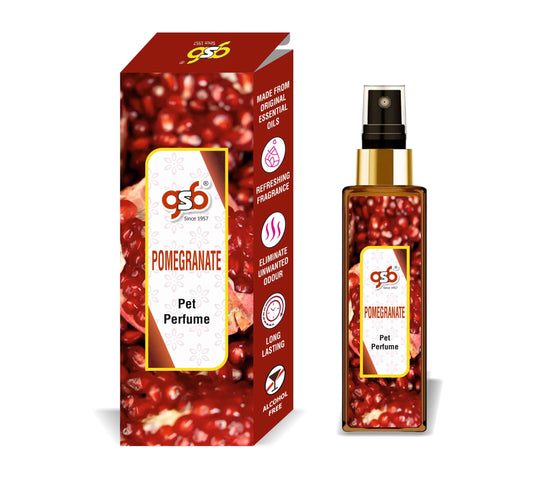 GSB Pomegranate Pet Perfume | Alcohol Free | Smell Remover | Keeps Coat Smelling Fresh | Long Lasting | Dog & Cat Cologne | For All Breeds