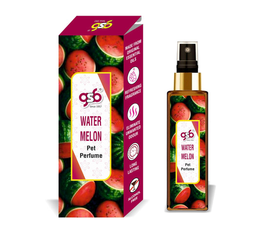 GSB Watermelon Pet Perfume | Alcohol Free | Smell Remover | Keeps Coat Smelling Fresh | Long Lasting | Dog & Cat Cologne | For All Breeds