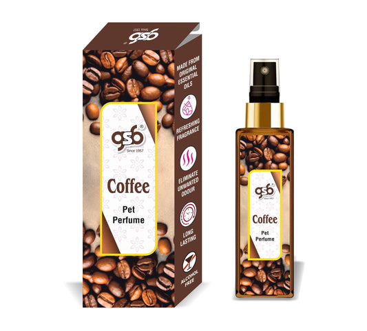 GSB Coffee Pet Perfume | Alcohol Free | Smell Remover | Keeps Coat Smelling Fresh | Long Lasting | Dog & Cat Cologne | For All Breeds