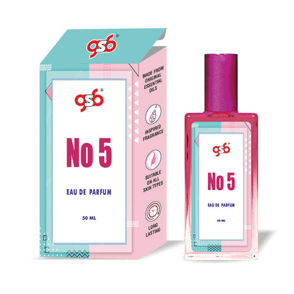 GSB No 5 Eau De Parfum Inspired From Chneal No.5 | Clone Fragrance | Designer EDP Spray For Men & Women | Long Lasting