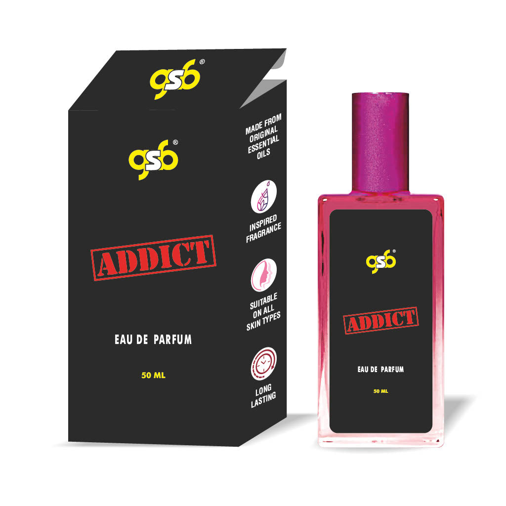 GSB Addict Eau De Parfum Inspired From Vitorcia Secret Addict | Clone Fragrance | Spray For Men & Women | Long Lasting