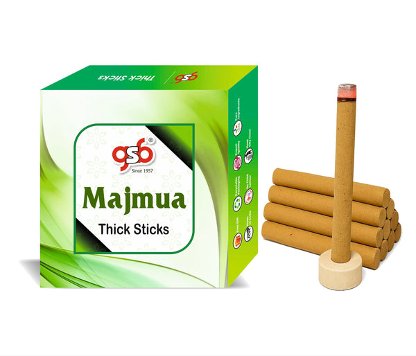 GSB Majmua Premium Thick Dhoop Sticks with Stand Holder in Box | Dhoop Batti | No Charcoal | No Bamboo