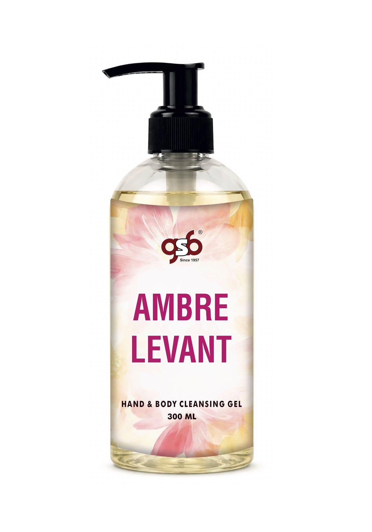 GSB Ambre Levant Hand And Body Cleansing Gel Inspired From Vouis Luitton Ambre Levant | Luxury Body Wash & Shower Gel With Long Lasting Aroma | No Parabens & Silicones | 300 ml