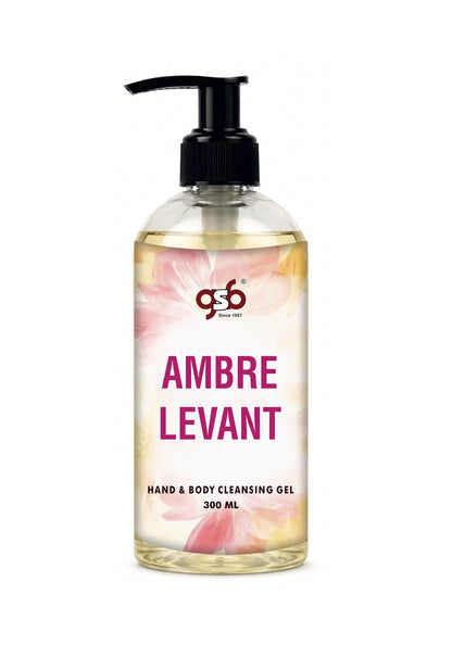 GSB Ambre Levant Hand And Body Cleansing Gel Inspired From Vouis Luitton Ambre Levant | Luxury Body Wash & Shower Gel With Long Lasting Aroma | No Parabens & Silicones | 300 ml