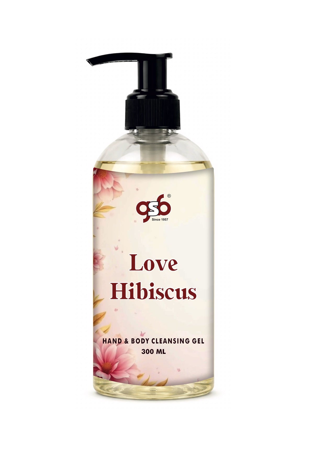 GSB Love Hibiscus Hand And Body Cleansing Gel Inspired From Amage Love Hibiscus | Luxury Body Wash & Shower Gel With Long Lasting Aroma | No Parabens & Silicones | 300 ml