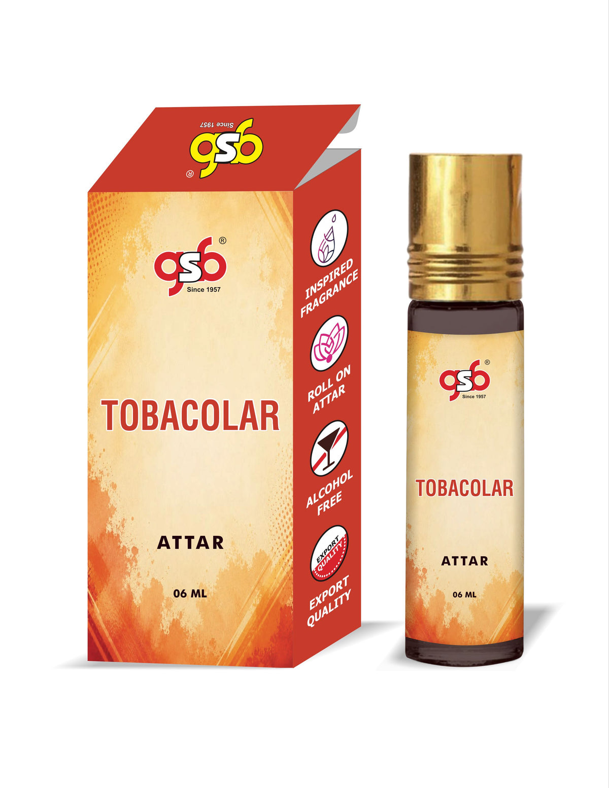 GSB Tobacolar Attar Inspired From Doir Tobacolar | Clone Fragrance | Perfume Roll On | Alcohol Free | Long Lasting | Unisex