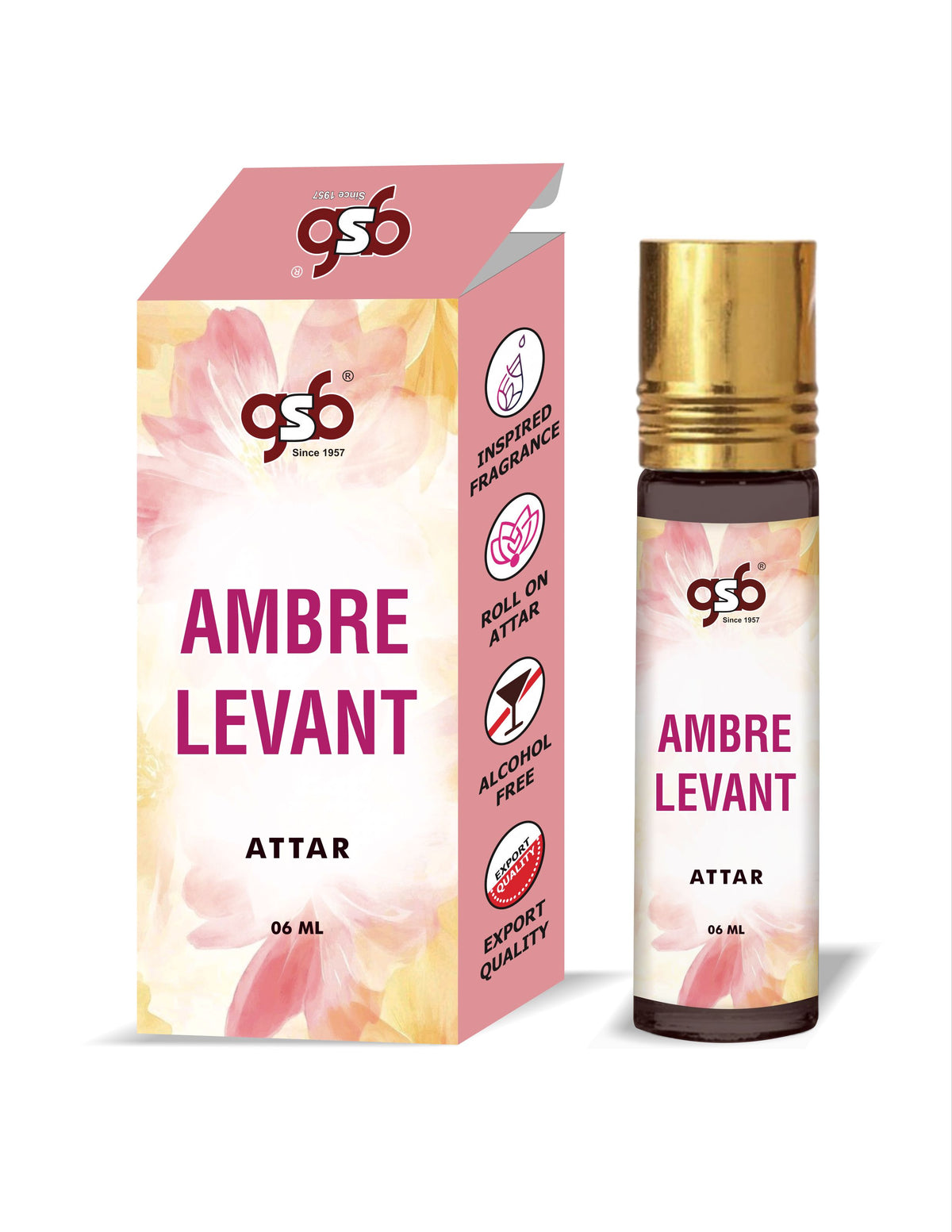 GSB Ambre Levant Attar Inspired From Vouis Luitton Ambre Levant | Clone Fragrance | Perfume Roll On | Alcohol Free | Long Lasting | Unisex