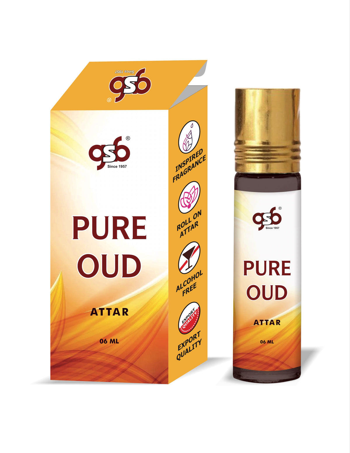 GSB Pure Oud Attar Inspired From Vouis Luitton Pure Oud | Clone Fragrance | Perfume Roll On | Alcohol Free | Long Lasting | Unisex