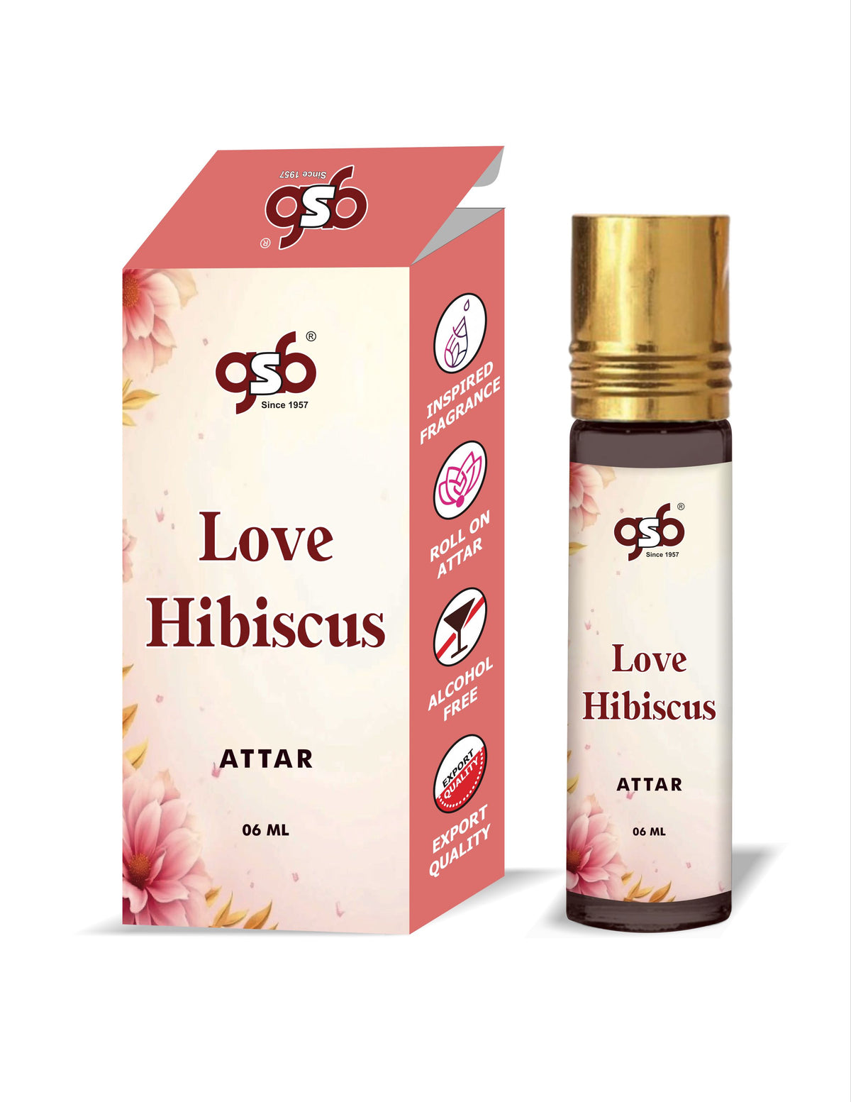 GSB Love Hibiscus Attar Inspired From Amage Love Hibiscus | Clone Fragrance | Perfume Roll On | Alcohol Free | Long Lasting | Unisex