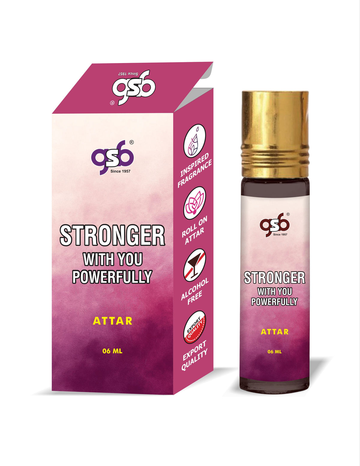 GSB Stronger With You Powerfully Attar Inspired From Axmani SWYP | Clone Fragrance | Perfume Roll On | Alcohol Free | Long Lasting | Unisex