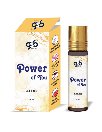 GSB Power Of You Attar Inspired From Axmani Power Of You | Clone Fragrance | Perfume Roll On | Alcohol Free | Long Lasting | Unisex