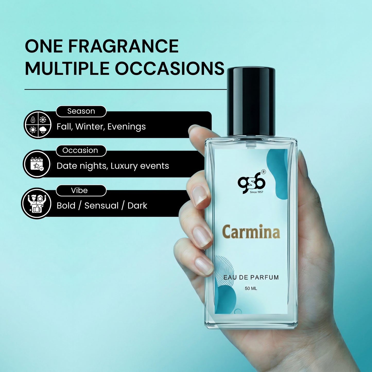 GSB Carmina Eau De Parfum Inspired From Greed Carmina | Clone Fragrance | Designer EDP Spray For Men & Women | Long Lasting