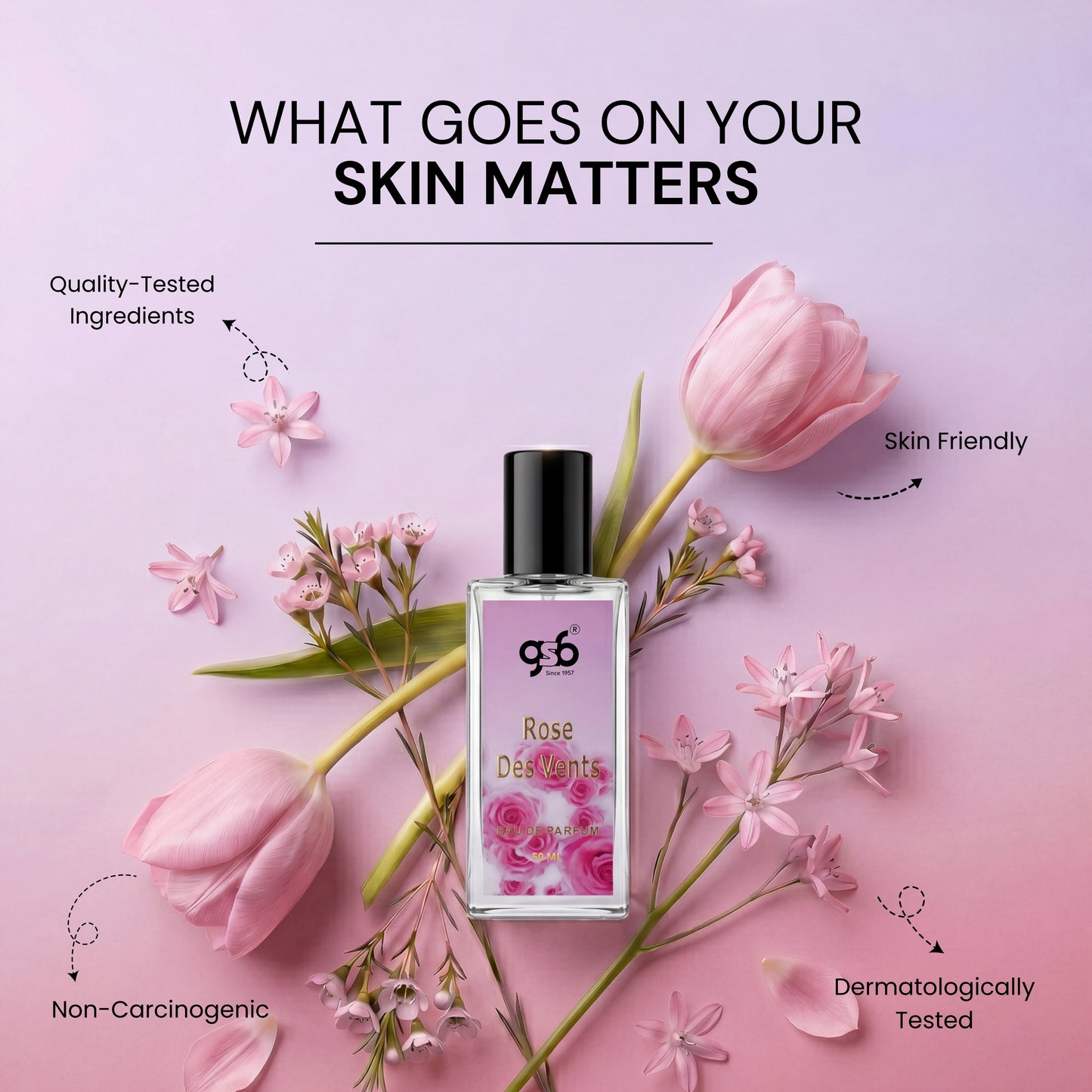 GSB Rose Des Vents Eau De Parfum Inspired From Vouis Luitton Rose Des Vents | Clone Fragrance | Designer EDP Spray For Men & Women | Long Lasting