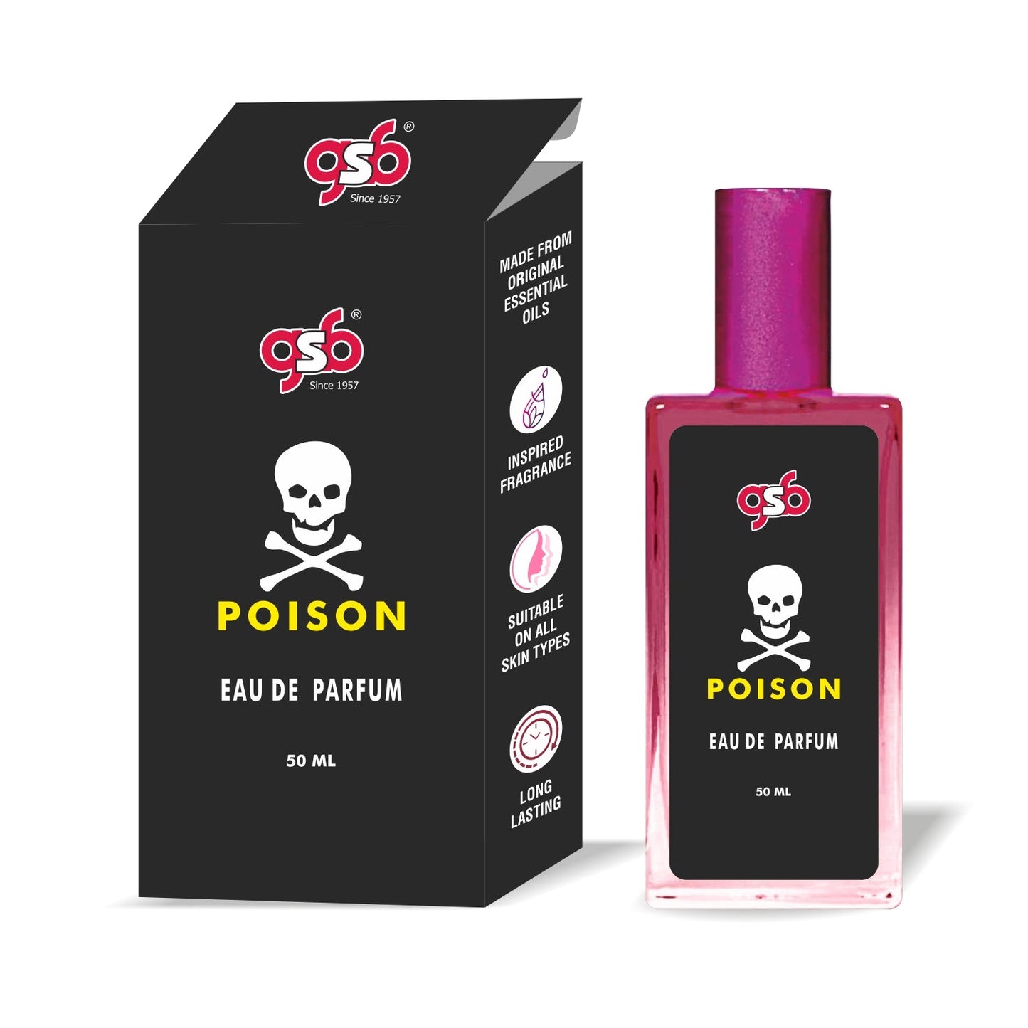 GSB Poison Eau De Parfum Inspired From Doir Poison | Clone Fragrance | Designer EDP Spray For Men & Women | Long Lasting