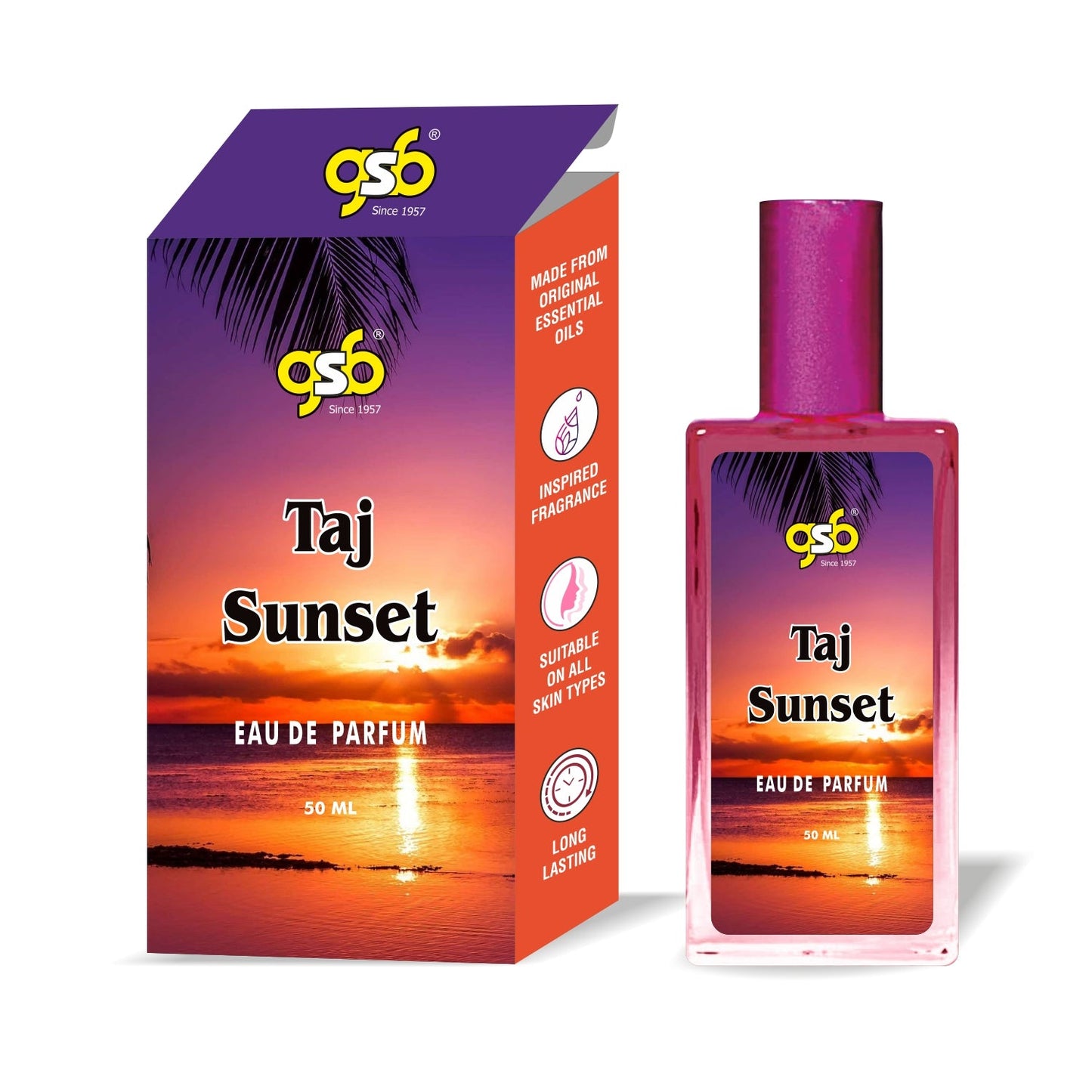 GSB Taj Sunset Eau De Parfum Inspired From Ecsada Taj Sunset | Clone Fragrance | Designer EDP Spray For Men & Women | Long Lasting