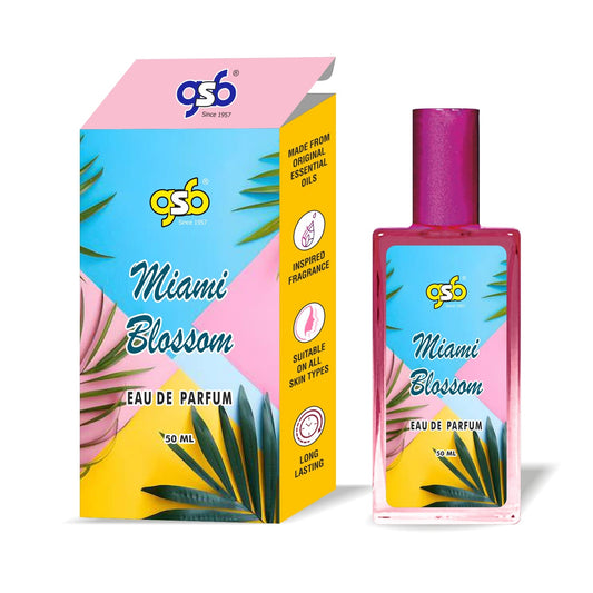 GSB Miami Blossom Eau De Parfum Inspired From Ecsada Miami Blossom | Clone Fragrance | Designer EDP Spray For Men & Women | Long Lasting