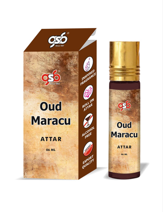 GSB Oud Maracu Attar Inspired From Oud Maracu Masion Crillevi | Clone Fragrance | Perfume Roll On | Alcohol Free | Long Lasting | Unisex