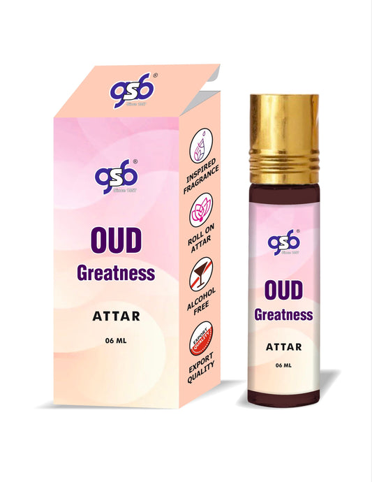 GSB Oud Greatness Attar Inspired From Intio Oud For Greatness | Clone Fragrance | Perfume Roll On | Alcohol Free | Long Lasting | Unisex