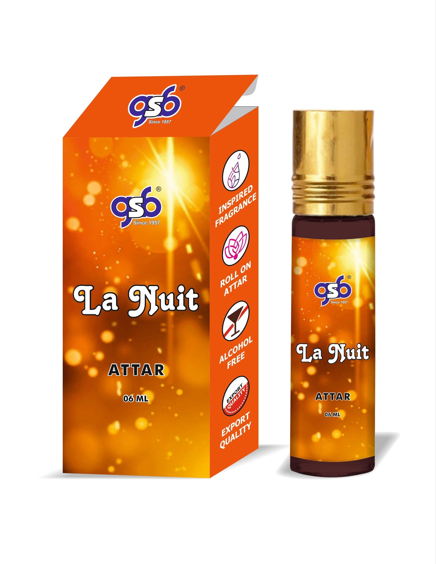 GSB La Nuit Attar Inspired From La Nuit Ysl | Clone Fragrance | Perfume Roll On | Alcohol Free | Long Lasting | Unisex