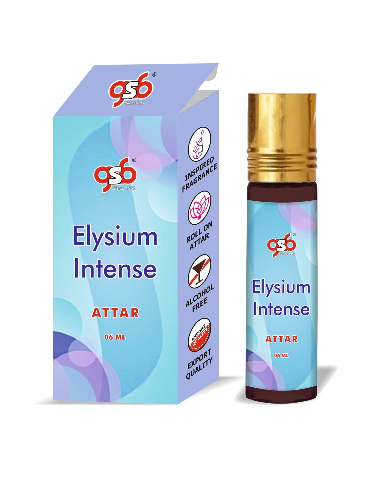 GSB Elysium Intense Attar Inspired From Roza Elysium | Clone Fragrance | Perfume Roll On | Alcohol Free | Long Lasting | Unisex