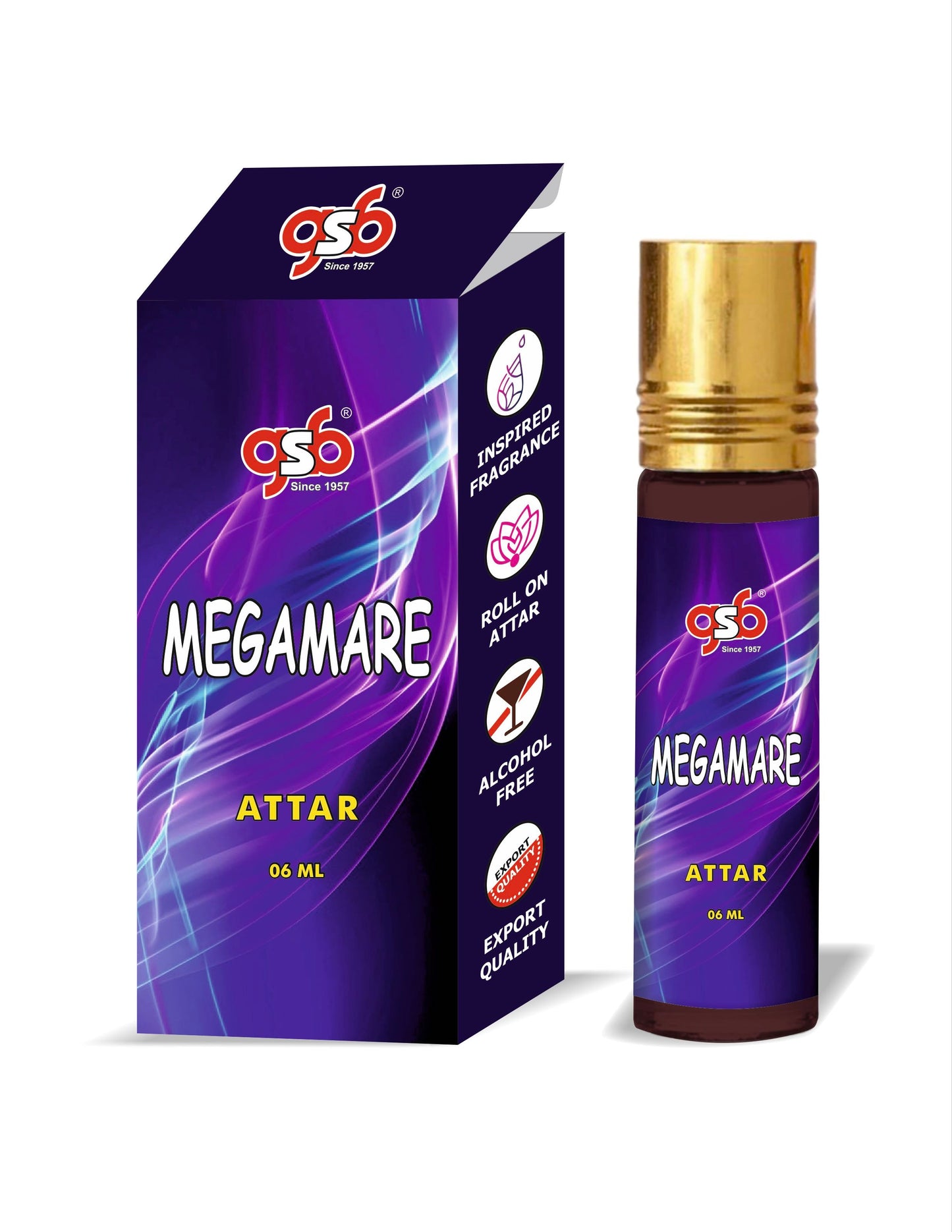 GSB Megamare Attar Inspired From Otro Pasiri Megamare | Clone Fragrance | Perfume Roll On | Alcohol Free | Long Lasting | Unisex
