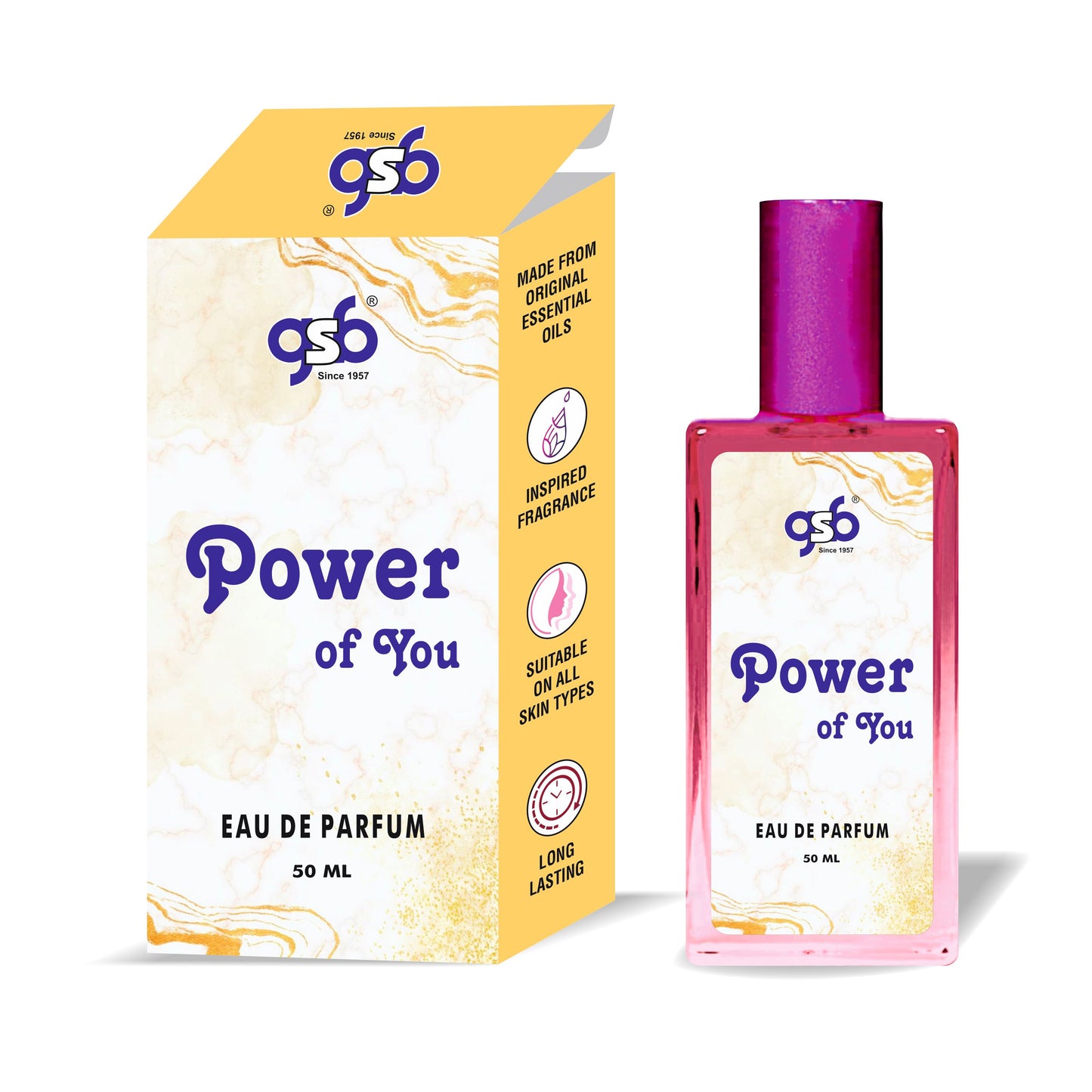 GSB Power Of You Eau De Parfum Inspired From Axmani Power Of You | Clone Fragrance | Designer EDP Spray For Men & Women | Long Lasting