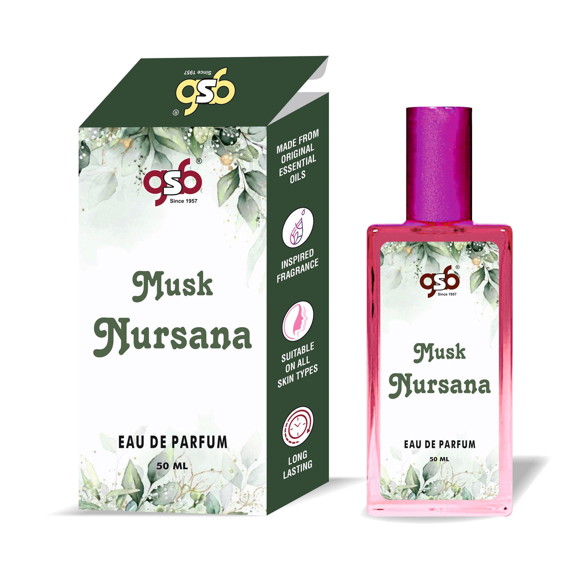 GSB Musk Nursana Eau De Parfum Inspired From Masion Crillevi Musk Nursana | Clone Fragrance | Designer EDP Spray For Men & Women | Long Lasting