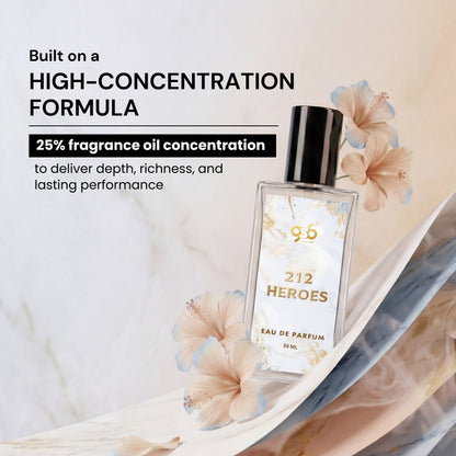 GSB 212 Heroes Eau De Parfum Inspired From Craolina Hrrera 212 Heroes | Clone Fragrance | Designer EDP Spray For Men & Women | Long Lasting