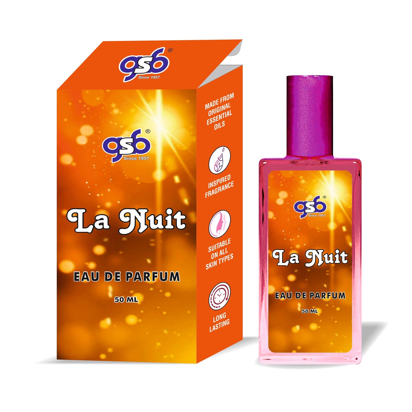 GSB La Nuit Eau De Parfum Inspired From La Nuit Ysl | Clone Fragrance | Designer EDP Spray For Men & Women | Long Lasting