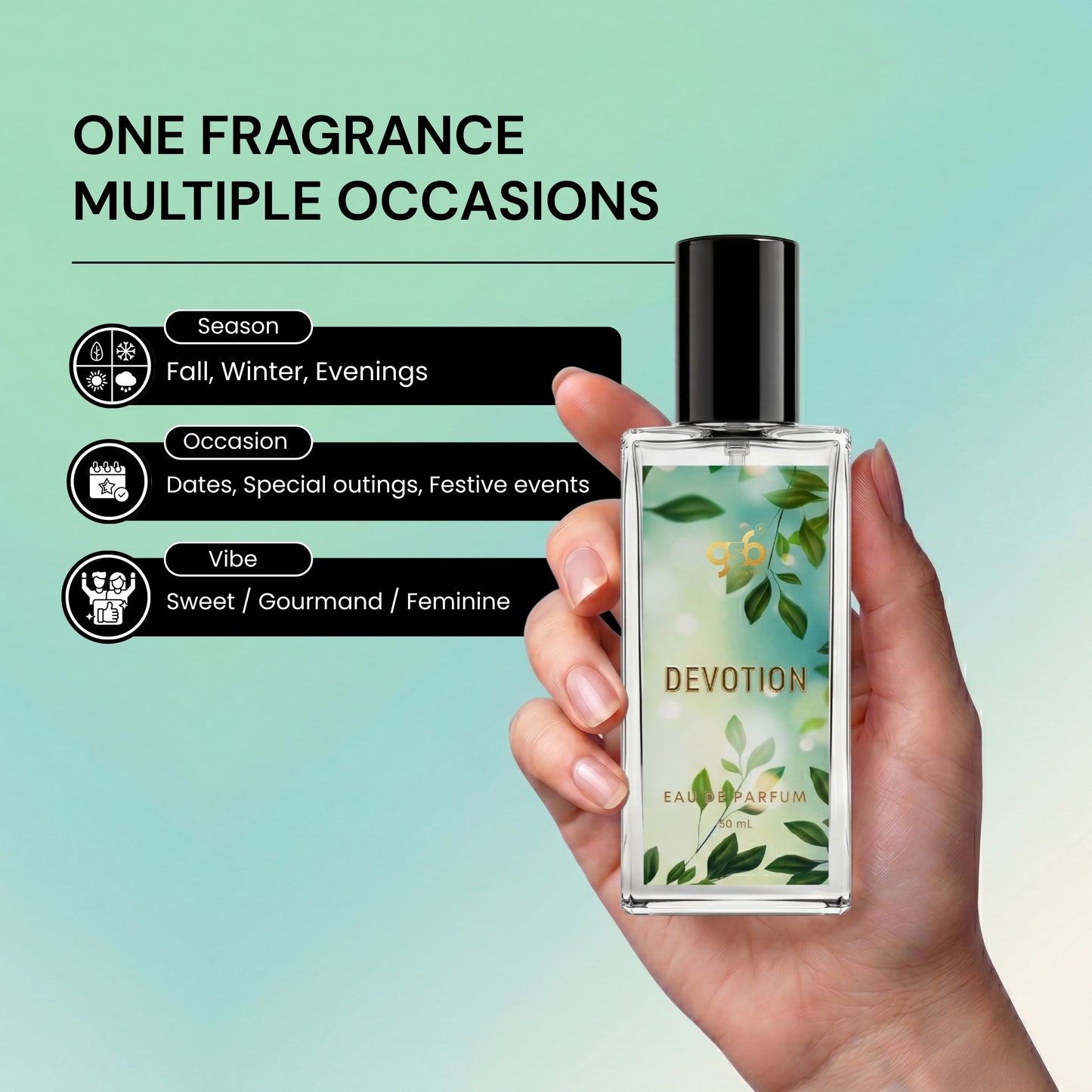 GSB Devotion Eau De Parfum Inspired From Dloce Gbbana Devotion | Clone Fragrance | Designer EDP Spray For Men & Women | Long Lasting