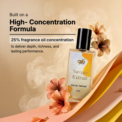 GSB Savage Extrait Eau De Parfum Inspired From Doir Savage Extrait | Clone Fragrance | Designer EDP Spray For Men & Women | Long Lasting