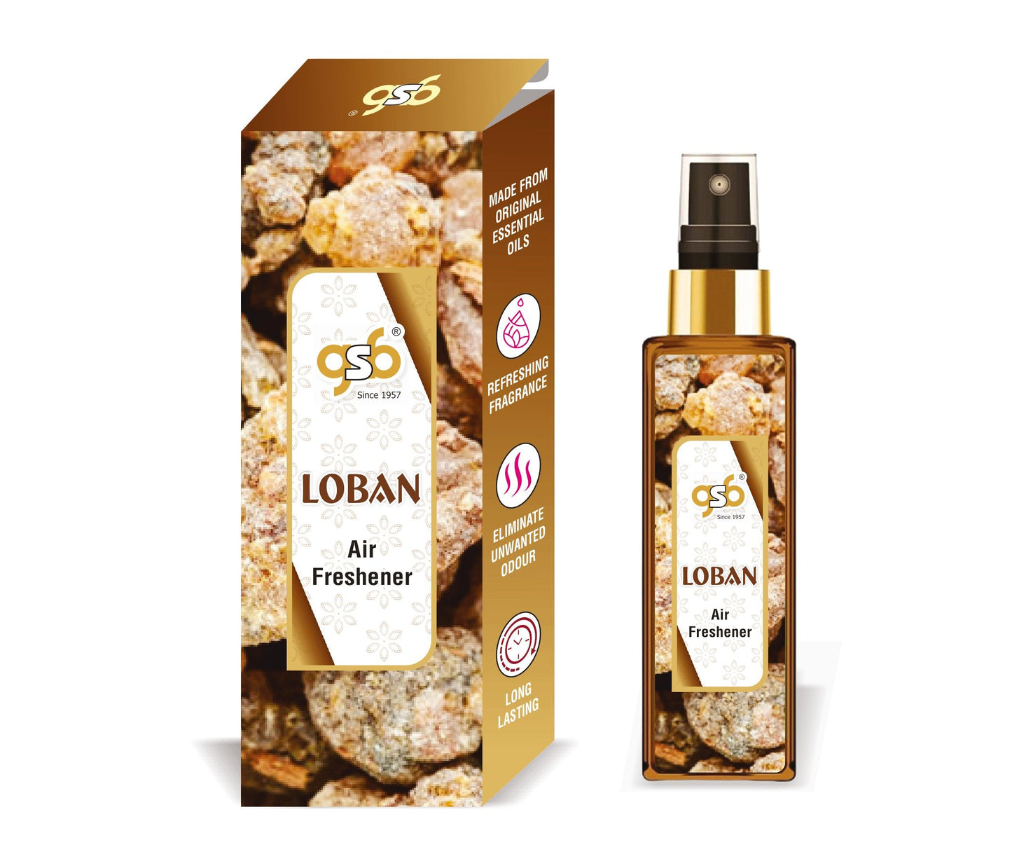 GSB Loban Air Freshener For Fragrance at Home and Office | For Relieve Stress, Anxiety & Depression | Natural Room Spray | Long-lasting fragrance