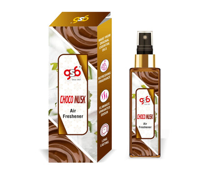 GSB Chocomusk Air Freshener For Fragrance at Home and Office | For Relieve Stress, Anxiety & Depression | Natural Room Spray | Long-lasting fragrance