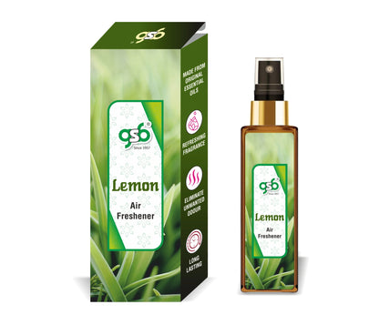 GSB Lemon Air Freshener For Fragrance at Home and Office | For Relieve Stress, Anxiety & Depression | Natural Room Spray | Long-lasting fragrance