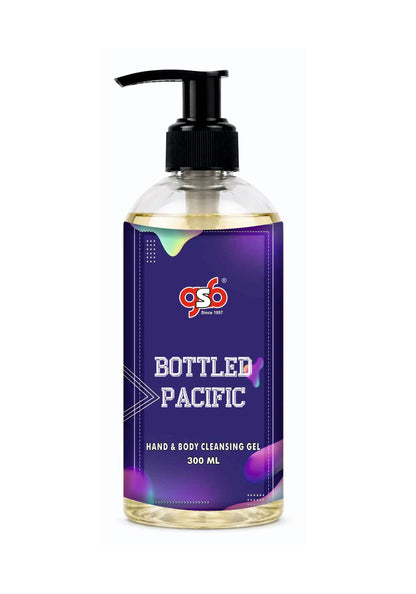 GSB Bottled Pacific Hand And Body Cleansing Gel Inspired From Huge Boss Bottled Pacific | Luxury Body Wash & Shower Gel With Long Lasting Aroma | No Parabens & Silicones | 300 ml