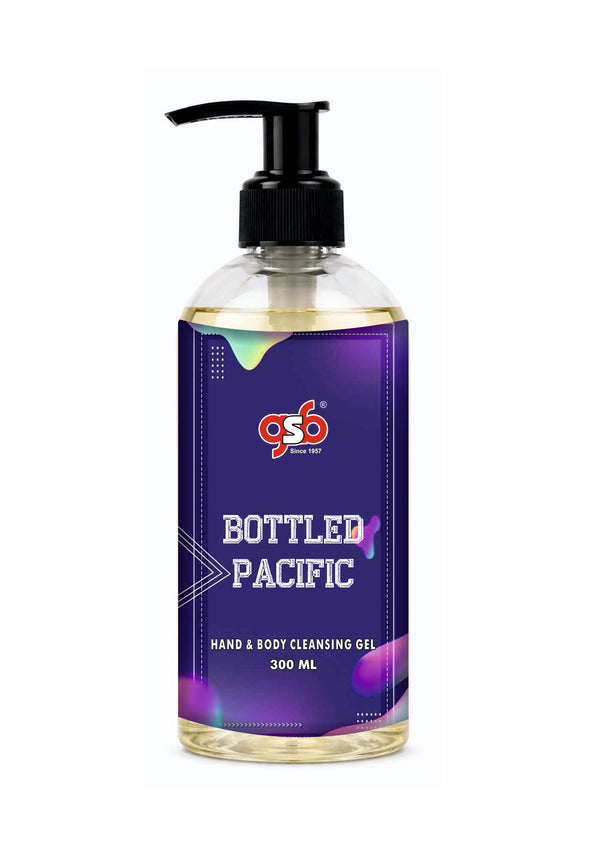GSB Bottled Pacific Hand And Body Cleansing Gel Inspired From Huge Boss Bottled Pacific | Luxury Body Wash & Shower Gel With Long Lasting Aroma | No Parabens & Silicones | 300 ml