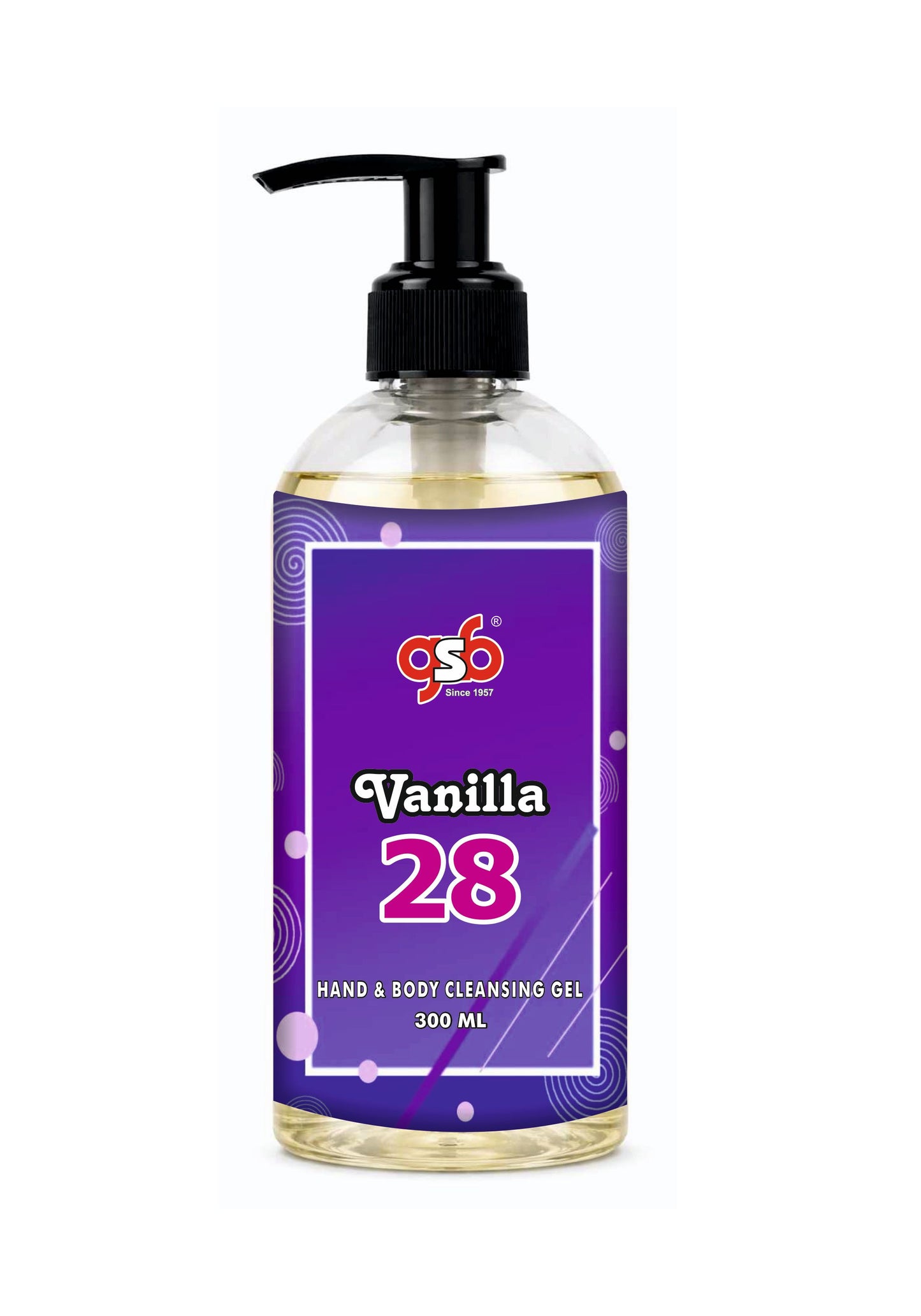 GSB Vanilla 28 Hand And Body Cleansing Gel Inspired From Kyali Vanilla 28 | Luxury Body Wash & Shower Gel With Long Lasting Aroma | No Parabens & Silicones | 300 ml