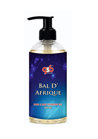 GSB Bal D Afrique Hand And Body Cleansing Gel Inspired From Bydero Bal D'Afrique | Luxury Body Wash & Shower Gel With Long Lasting Aroma | No Parabens & Silicones | 300 ml