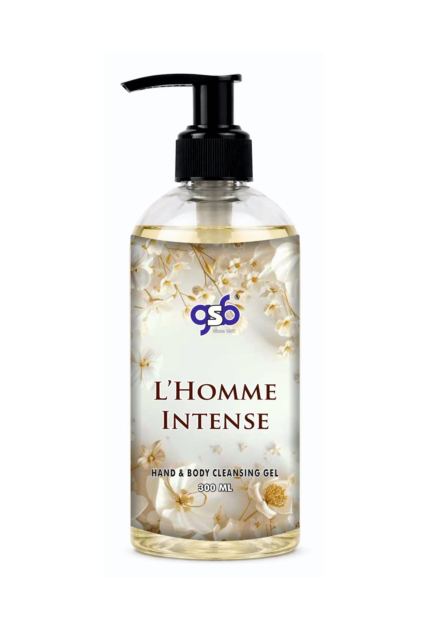 GSB L Homme Intense Hand And Body Cleansing Gel Inspired From Parda L'Homme Intense | Luxury Body Wash & Shower Gel With Long Lasting Aroma | No Parabens & Silicones | 300 ml