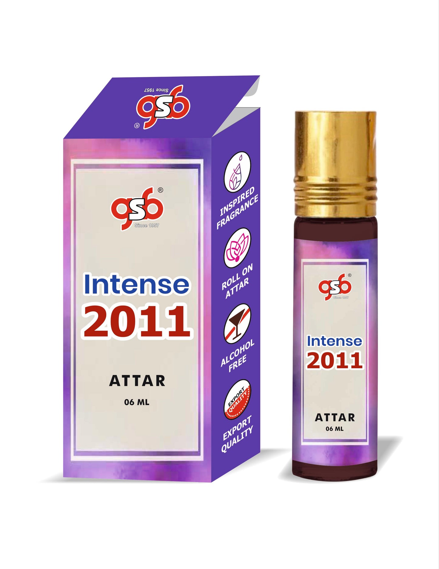 GSB Intense 2011 Attar Inspired From Doir Homme Intense 2011 | Clone Fragrance | Perfume Roll On | Alcohol Free | Long Lasting | Unisex