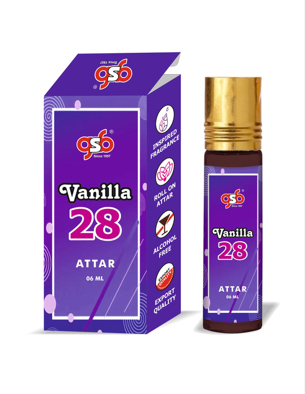 GSB Vanilla 28 Attar Inspired From Kyali Vanilla 28 | Clone Fragrance | Perfume Roll On | Alcohol Free | Long Lasting | Unisex