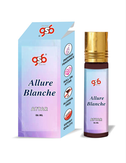 GSB Allure Blanche Attar Inspired From Chneal Allure Blanche | Clone Fragrance | Perfume Roll On | Alcohol Free | Long Lasting | Unisex