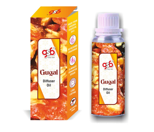 GSB Guggal Diffuser Oil | Used In Reed Diffuser, Candle Burner, Electric Diffuser, Humidifiers and Air Revitalizer | Aromatherapy Oil