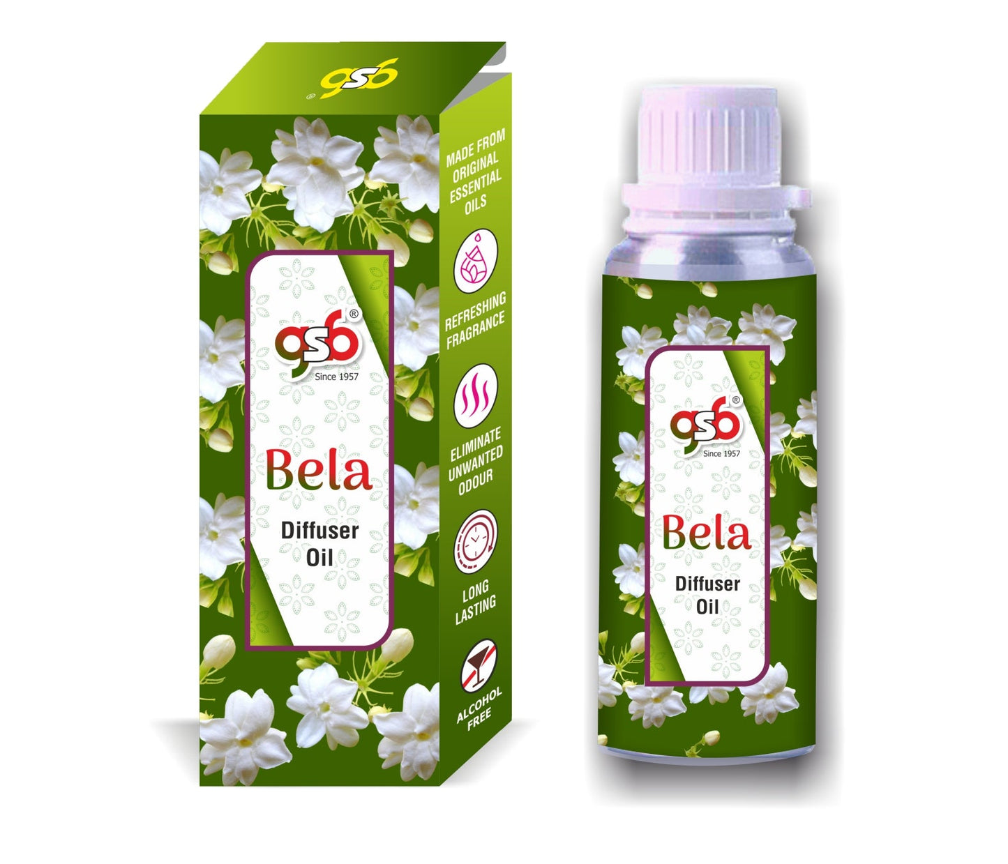 GSB Bela Diffuser Oil | Used In Reed Diffuser, Candle Burner, Electric Diffuser, Humidifiers and Air Revitalizer | Aromatherapy Oil