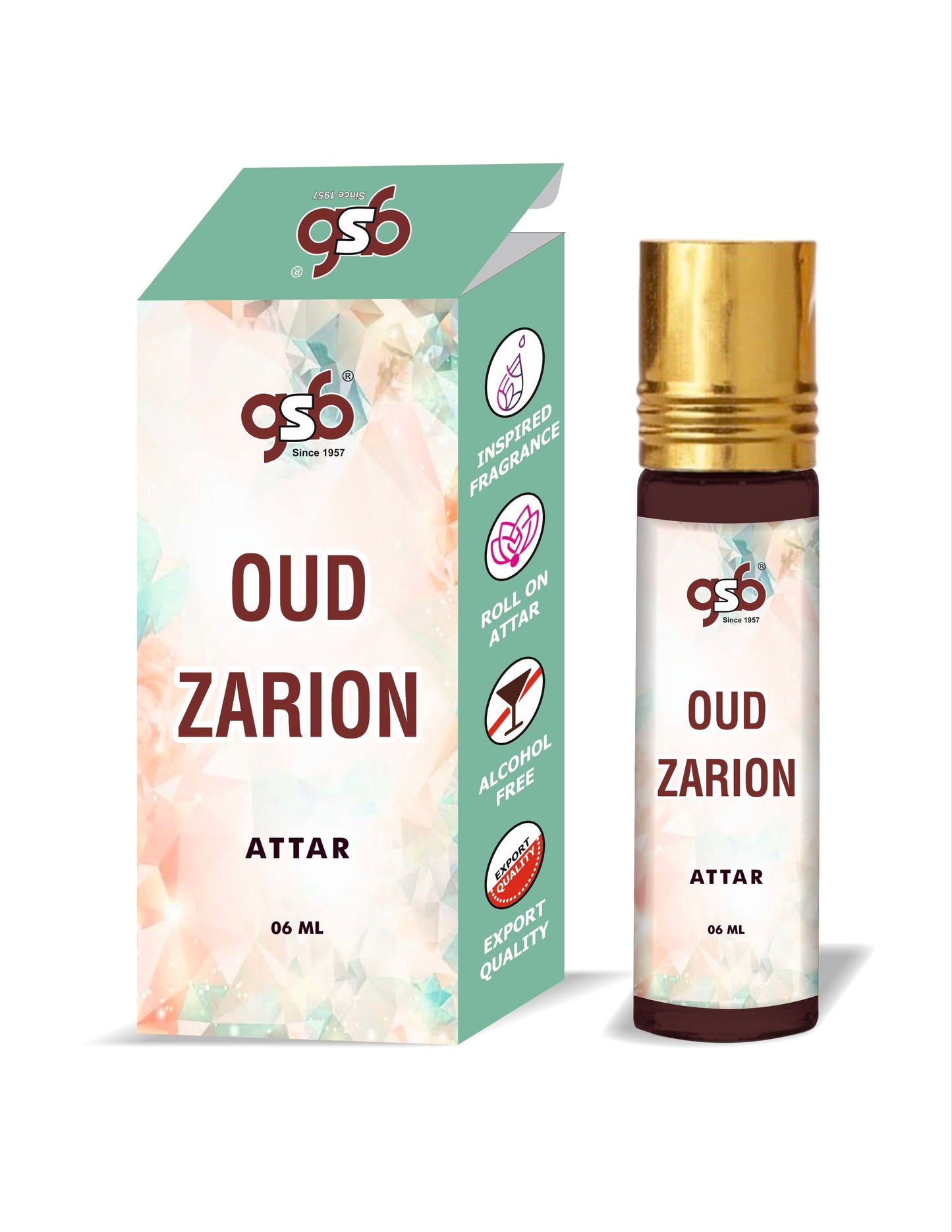 GSB Oud Zarion Attar Inspired From Greed Oud Zarion | Clone Fragrance | Perfume Roll On | Alcohol Free | Long Lasting | Unisex