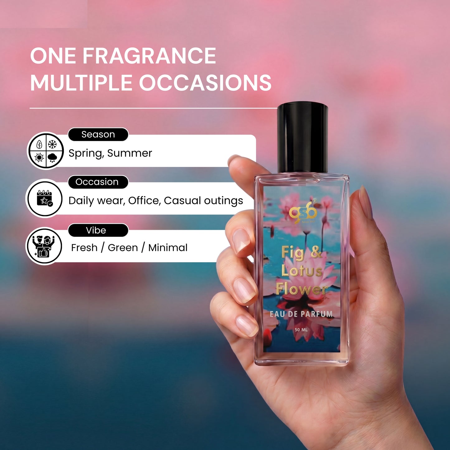 GSB Fig and Lotus Eau De Parfum Inspired From Ja Milan Fig and Lotus | Clone Fragrance | Designer EDP Spray For Men & Women | Long Lasting