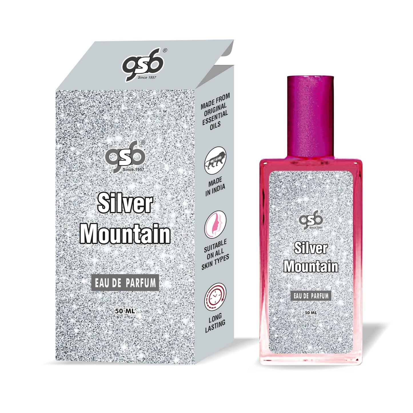 GSB Silver Mountain Eau De Parfum Inspired From Greed Silver Mountain | Clone Fragrance | Designer EDP Spray For Men & Women | Long Lasting